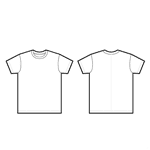 Menswear Classic Tee Tshirt T-shirt T Shirt Crew Neck Flat Spec Sketches Technical Fashion Drawing